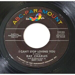 Ray Charles I Can't Stop Loving You / Born To Lose 45 RPM Vinyl VG Soul '62